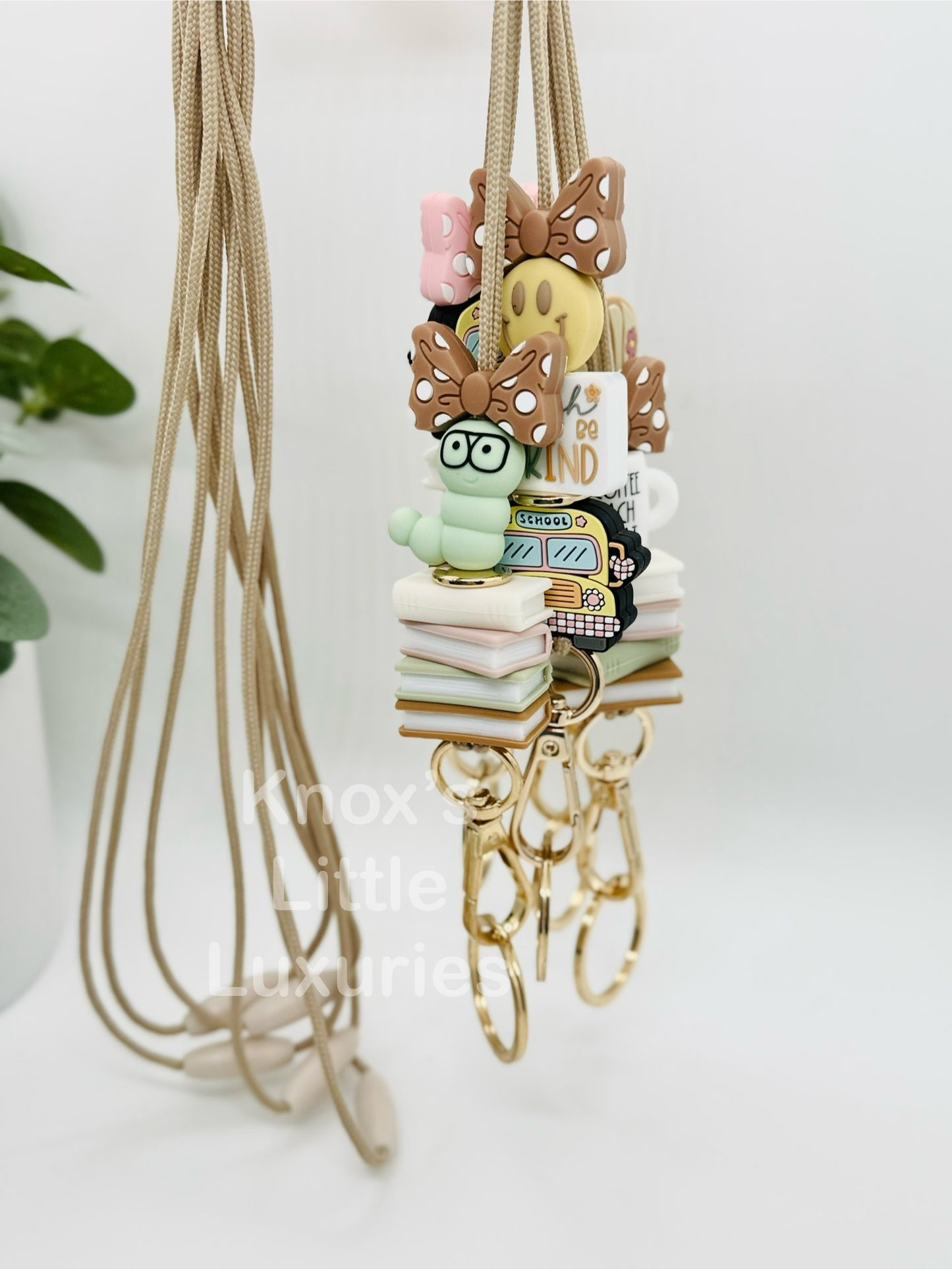Teacher Lanyards boho bookworm