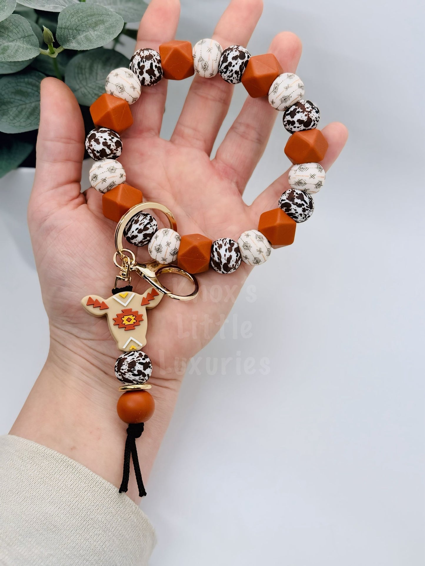 Boho Ranch Wristlet Keychain