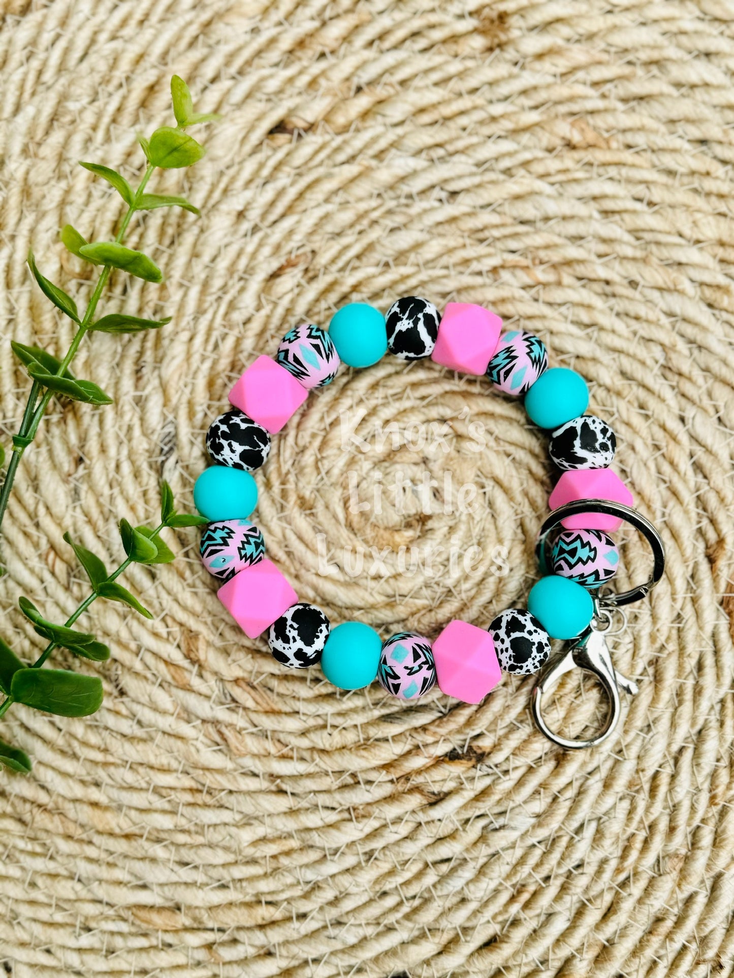 Buckin’ Pink Wristlet Keychain