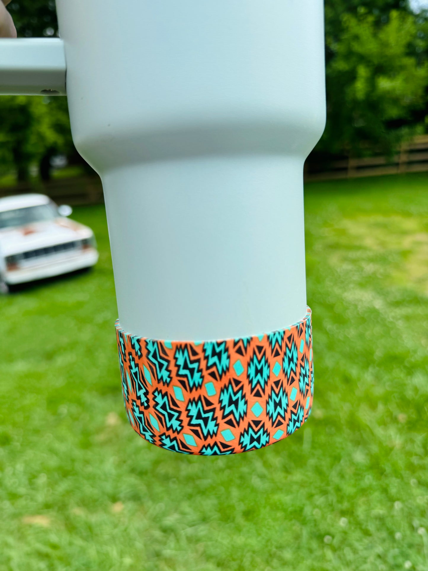 Teal & Rust Aztec Tumbler Boot