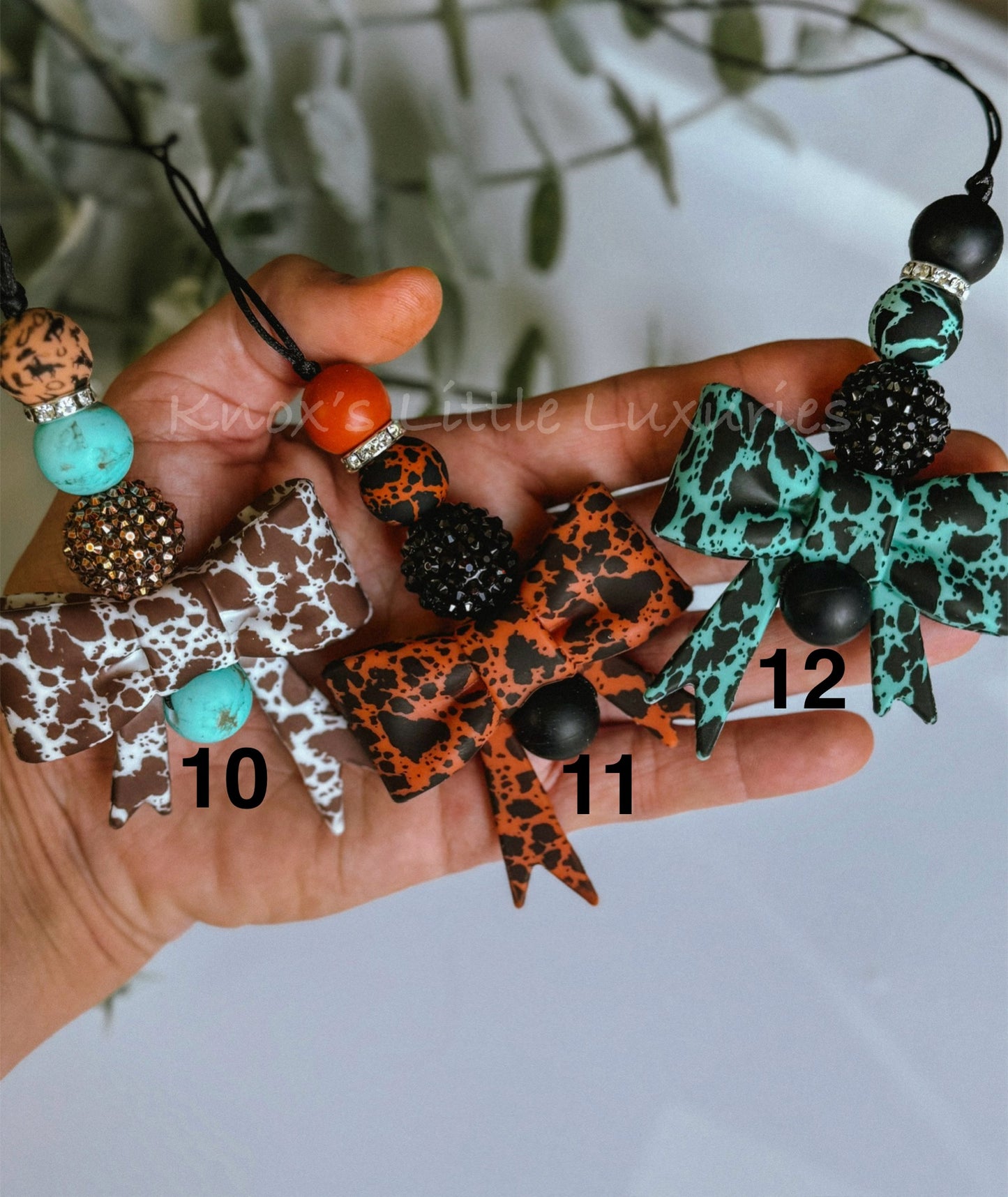 Bow Rear View Mirror Charm