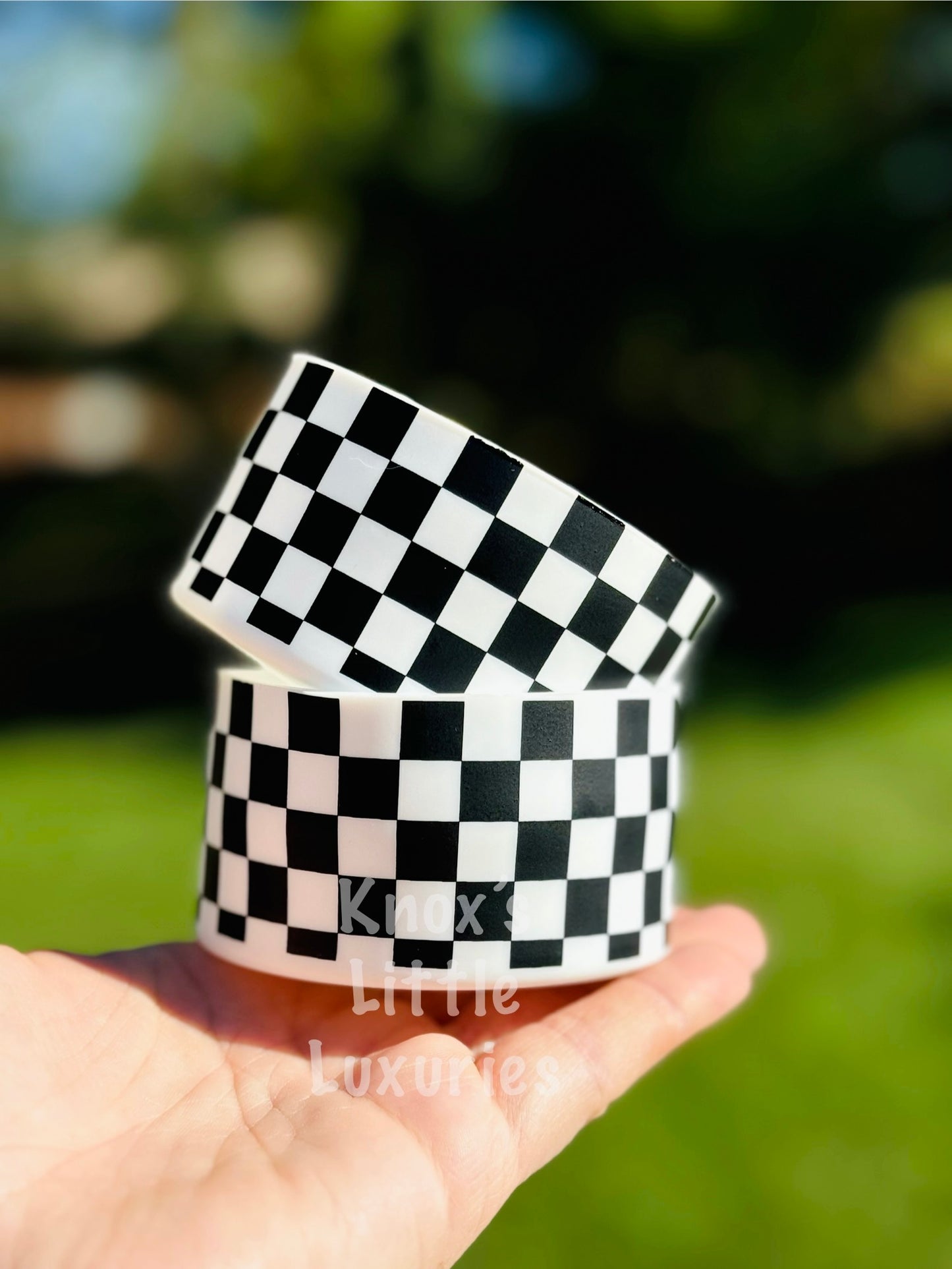 Checkered Tumbler Boot