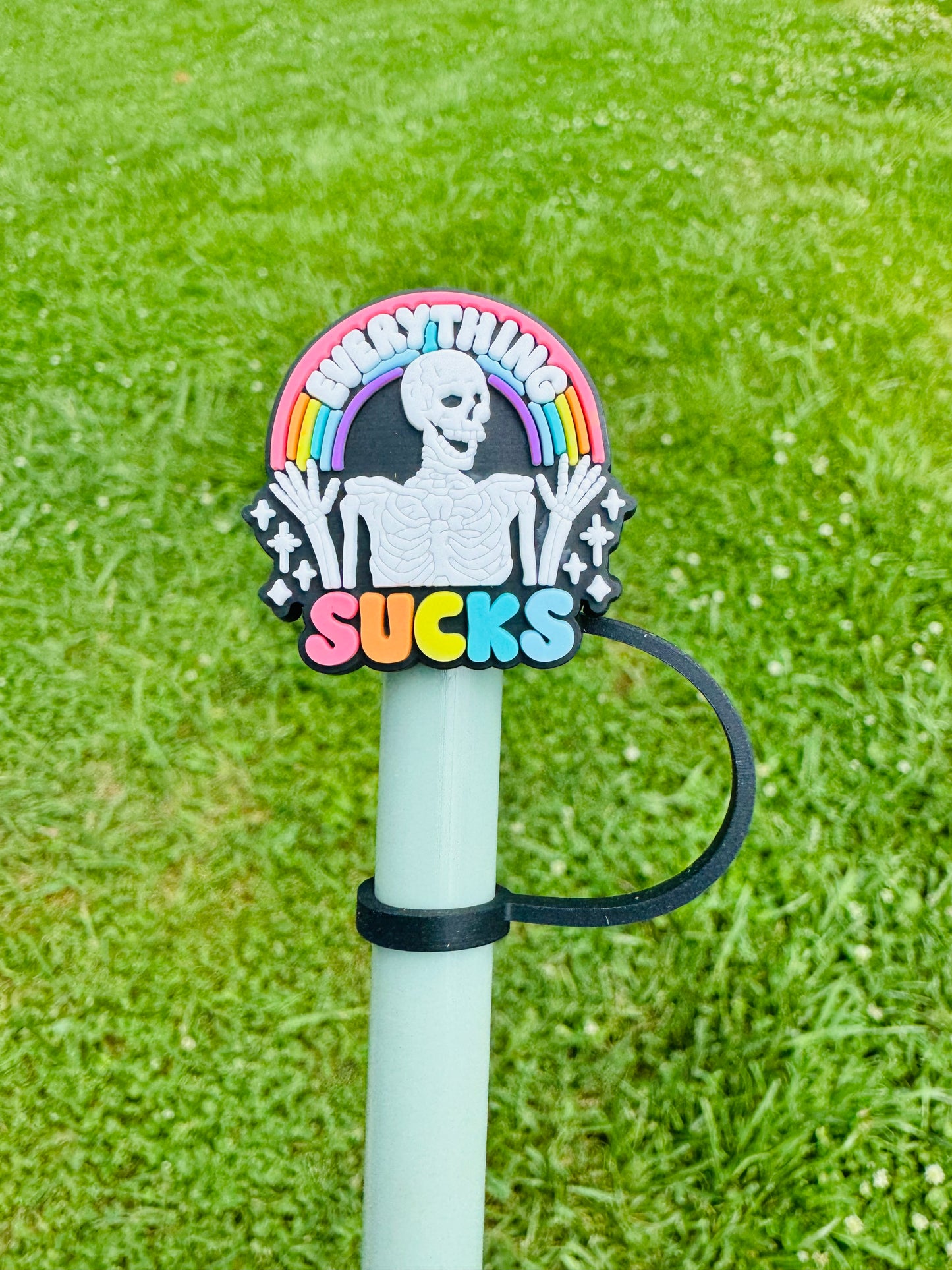 Everything Sucks Straw Topper