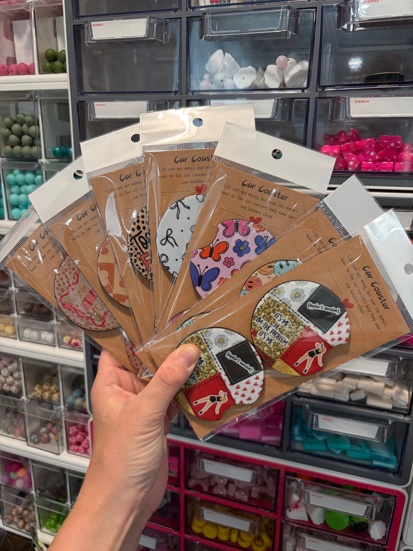 MYSTERY Car Coasters (READ DESCRIPTION)