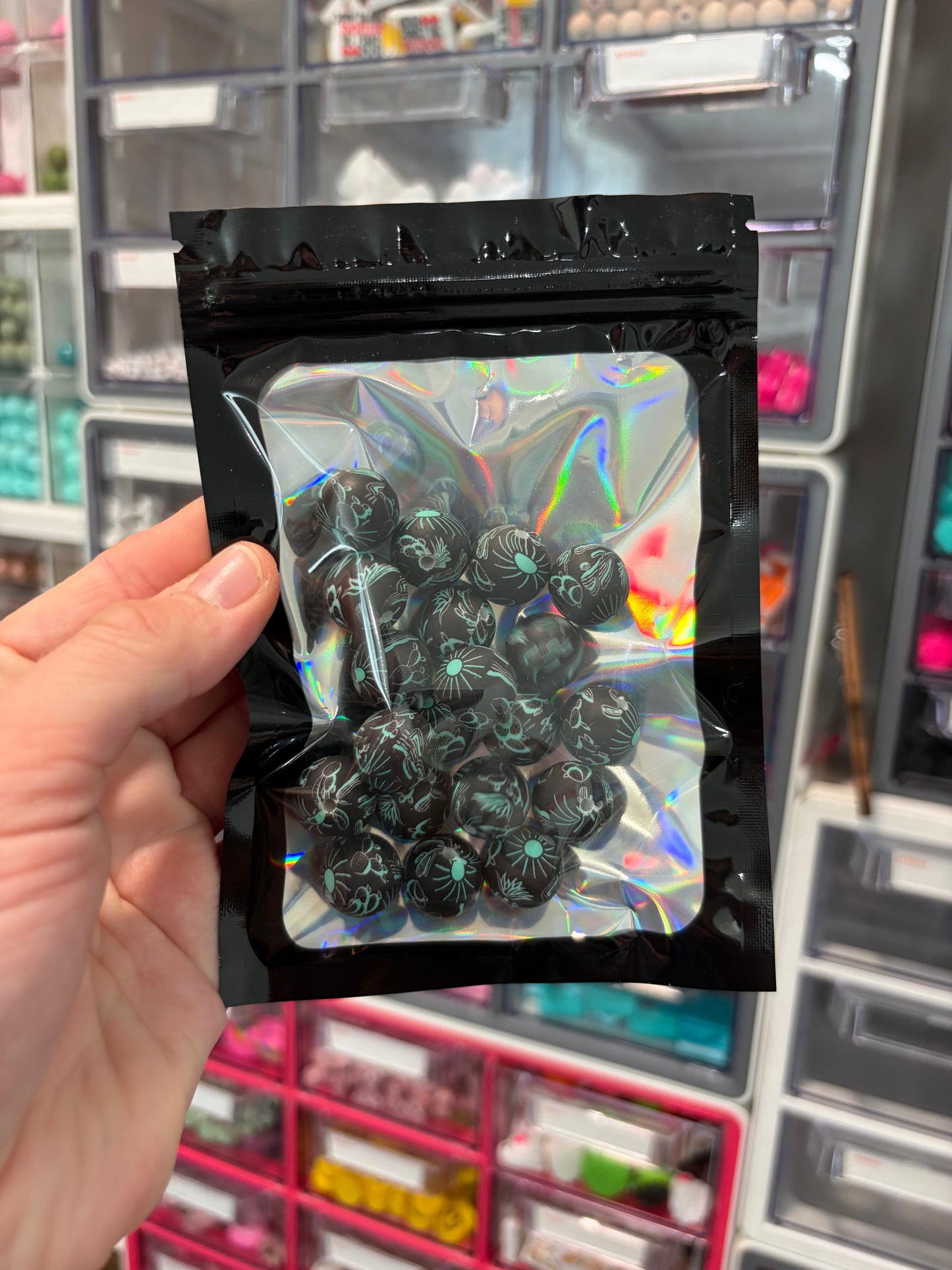 Black/teal western cactus (20ct)