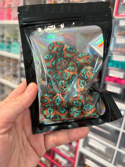 F&H Rust/Teal 14mm Hexagon