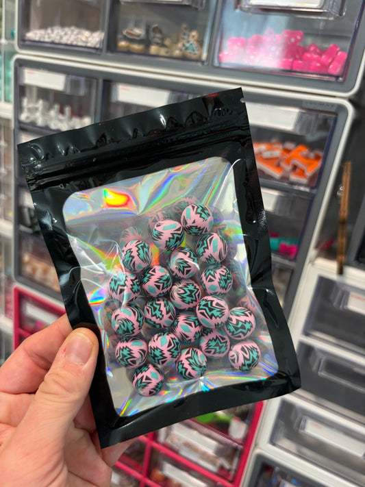 Pink/Teal Aztec 15mm